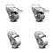 Service Caster 3 Inch Semi Steel Swivel Bolt Hole Caster Set with 2 Total Lock Brake SCC SCC-BHTTL20S314-SSS-2-S-2 - alternate 1